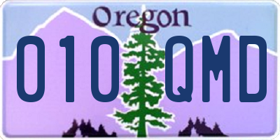 OR license plate 010QMD