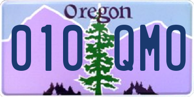 OR license plate 010QMO