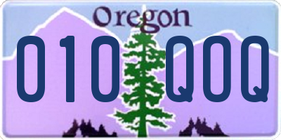 OR license plate 010QOQ