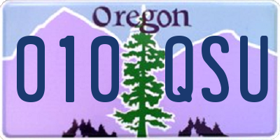 OR license plate 010QSU