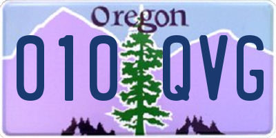 OR license plate 010QVG