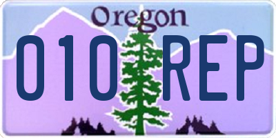 OR license plate 010REP