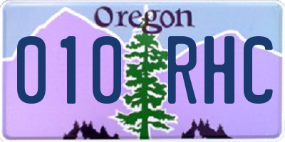 OR license plate 010RHC