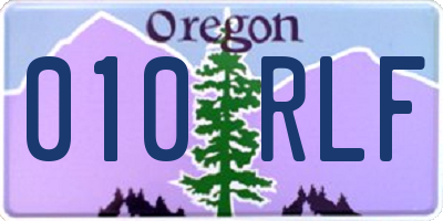 OR license plate 010RLF
