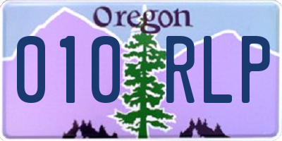 OR license plate 010RLP
