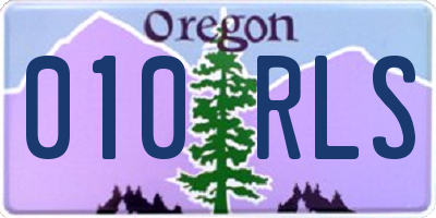 OR license plate 010RLS