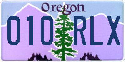 OR license plate 010RLX