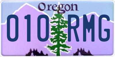 OR license plate 010RMG