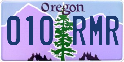OR license plate 010RMR