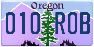 OR license plate 010ROB