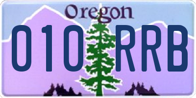 OR license plate 010RRB