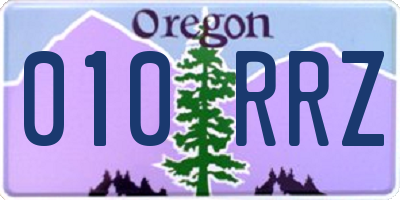 OR license plate 010RRZ