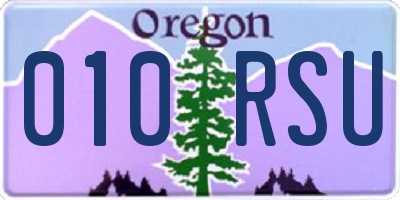 OR license plate 010RSU