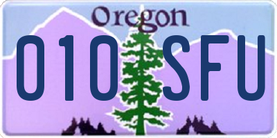 OR license plate 010SFU