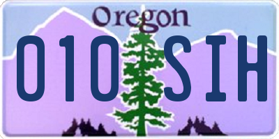 OR license plate 010SIH