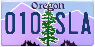 OR license plate 010SLA