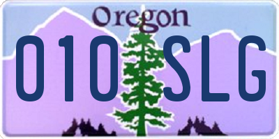 OR license plate 010SLG