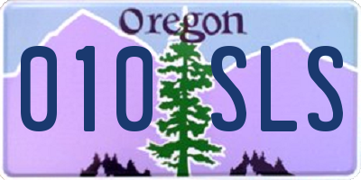 OR license plate 010SLS