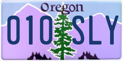 OR license plate 010SLY