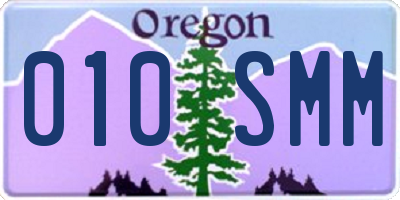 OR license plate 010SMM