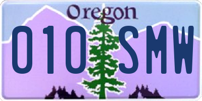 OR license plate 010SMW