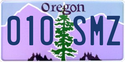 OR license plate 010SMZ