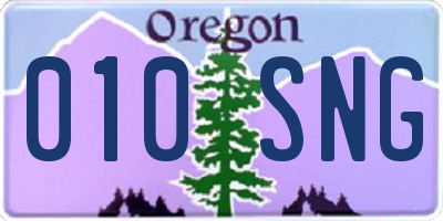 OR license plate 010SNG
