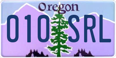 OR license plate 010SRL