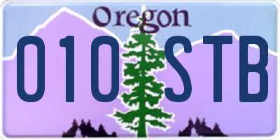 OR license plate 010STB