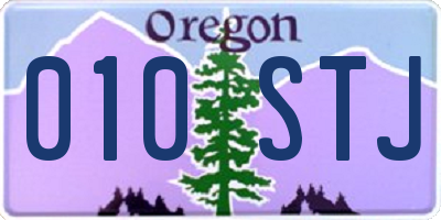 OR license plate 010STJ
