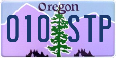 OR license plate 010STP