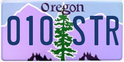OR license plate 010STR