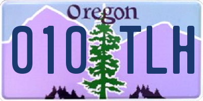 OR license plate 010TLH