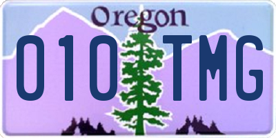 OR license plate 010TMG