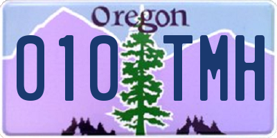 OR license plate 010TMH