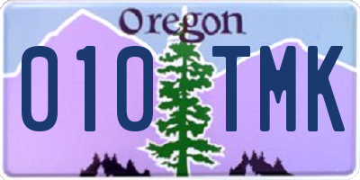 OR license plate 010TMK