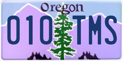 OR license plate 010TMS