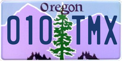 OR license plate 010TMX