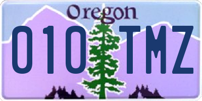 OR license plate 010TMZ
