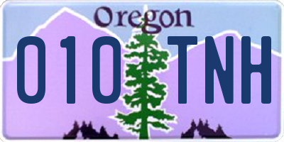 OR license plate 010TNH