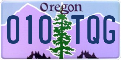 OR license plate 010TQG
