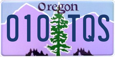 OR license plate 010TQS