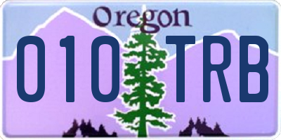 OR license plate 010TRB