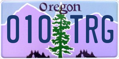 OR license plate 010TRG