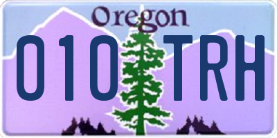 OR license plate 010TRH