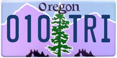 OR license plate 010TRI