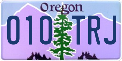OR license plate 010TRJ