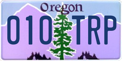 OR license plate 010TRP