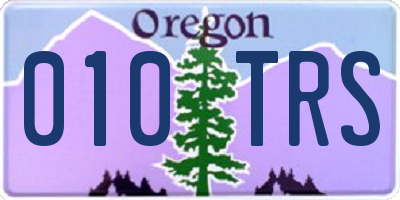 OR license plate 010TRS