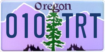 OR license plate 010TRT